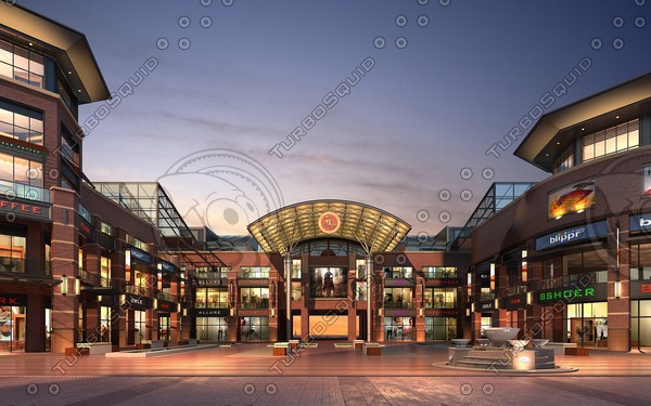 modern apartment building 3d model - 3D Building 113 by sundynasty